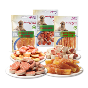 Dog Treats Supplier - Factory Wholesale Healthy Dog Food High Protein Dry Food Chicken Duck Biscuits