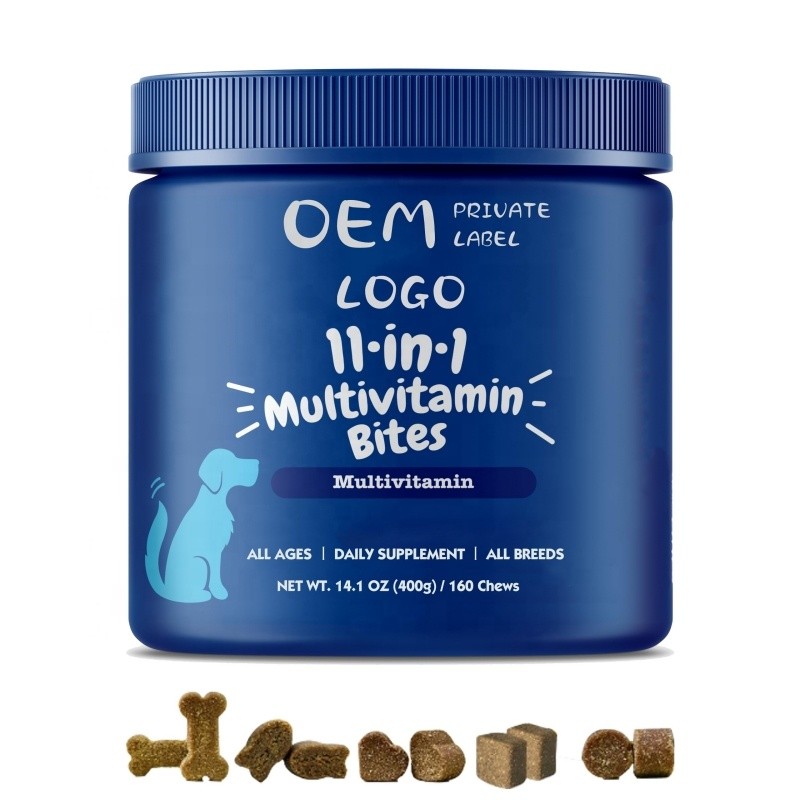 Pet Vitamins Factory - Factory Wholesale Soft Chew Nutritional Supplement 11 in 1 Multivitamin for Pets