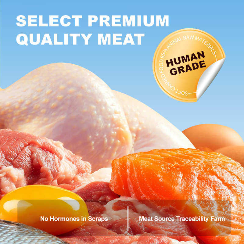 Canned Pet Food Supplier - OEM ODM Wholesale Natural 100g Canned Pet Snack Multi-Meat Coconut Soup