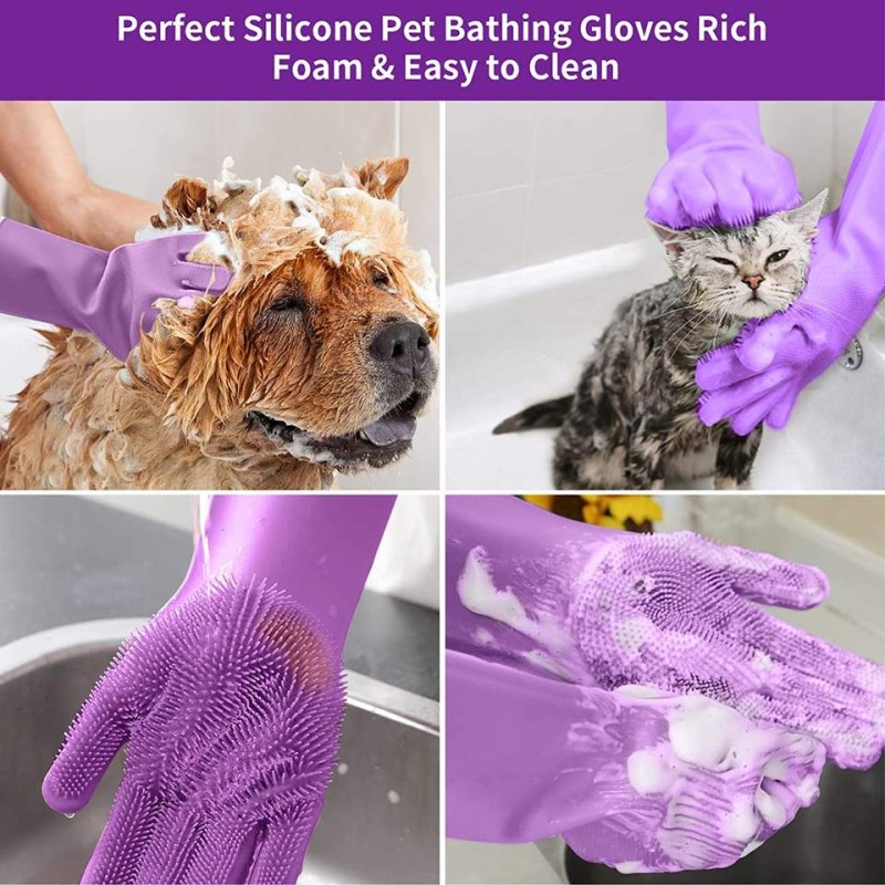 Pet Bathing Gloves Supplier - Eco Friendly Anti Scratch