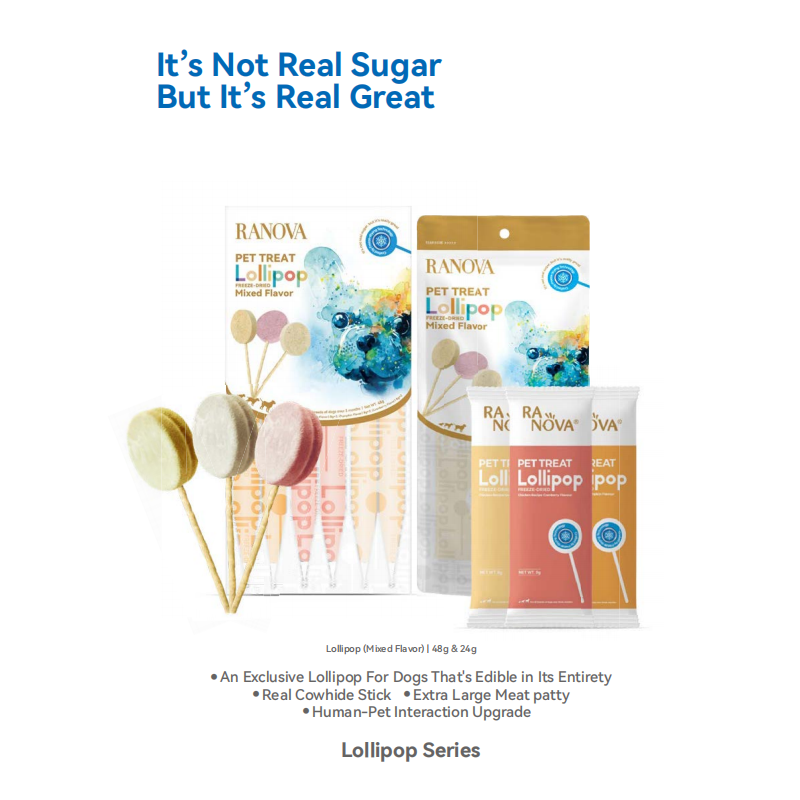 Dog Treats Supplier - All Life Stage Treats Freeze Dried Dog Treat Various Flavor Lollipop Wholesale