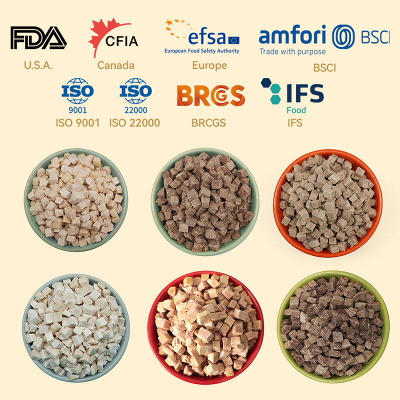 Cat Treats Supplier - OEM Customized Various Flavor Chicken Duck Beef Pellet Freeze Dried Cat Treat