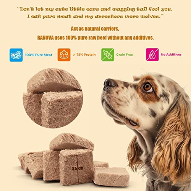 Beef Treats Manufacturer - Ranova Bulk Buy Single Ingredient Freeze-Dried Pure Beef Pet Treats