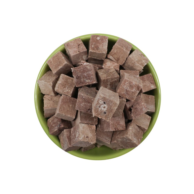 Beef Cubes Supplier - Organic Freeze-Dried Beef Cubes High Protein Nutritious Pet Food Natural Snack