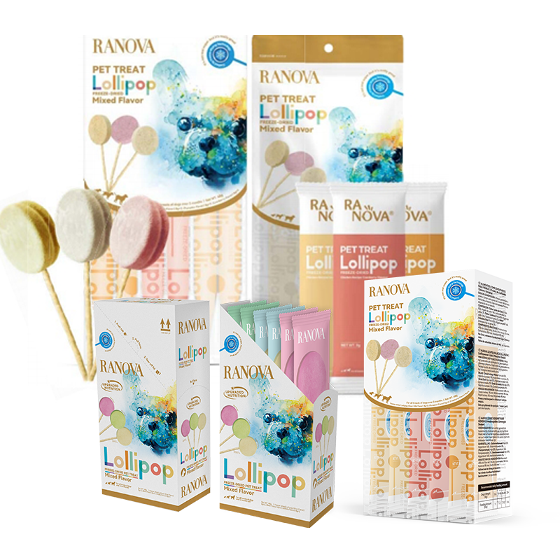 Dog Treats Factory - ISO 22000 Certified Dogs Snacks Aviation-grade Freeze-drying Lollipop Dog Treat