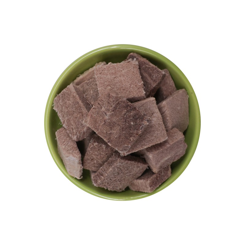 Beef Cubes Supplier - Organic Freeze-Dried Beef Cubes High Protein Nutritious Pet Food Natural Snack
