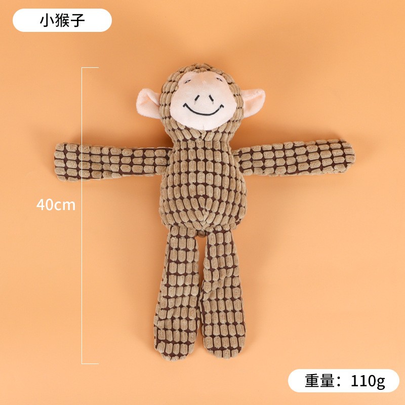 Plush Dog Toy Manufacturer - Cartoon Animal Plush Toy Squeaky Soft Durable Fabric Interactive Plaything