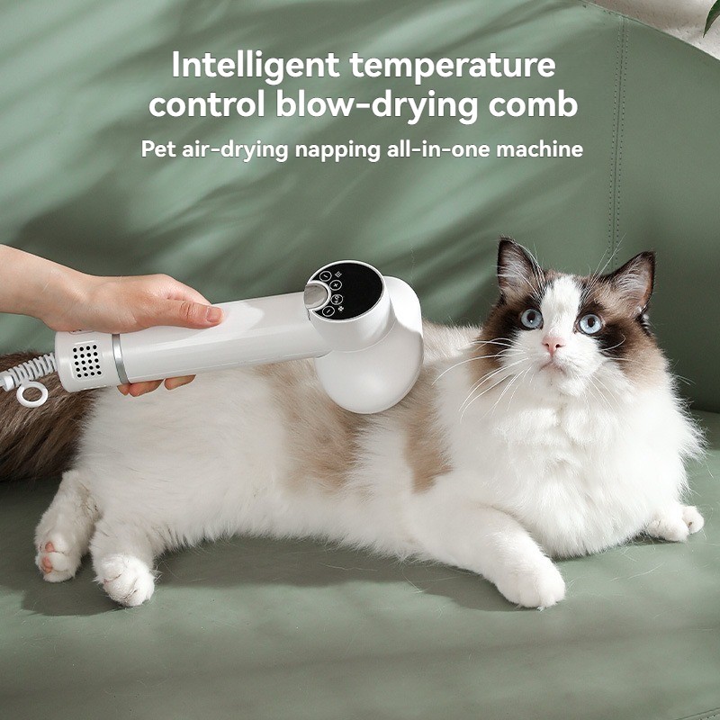 Pet Blow Comb Supplier - Smart Blowing Comb Air Drying Roller Hair Dryer Remover for Dog Cat Beauty