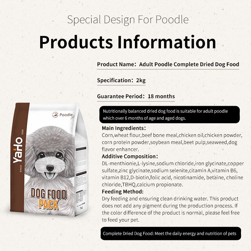 Poodle Treats Supplier - Yaho Factory Poodle High Quality Dog Treats Dry Pet Food for Poodles