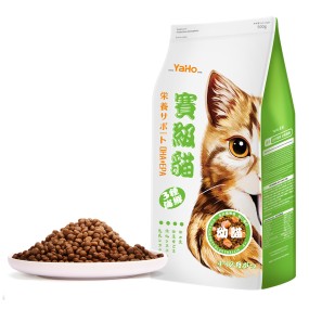 Kitten Food Supplier - Natural Healthy Grain Free Pet Food Kitten Dry Cat Food 500g Package