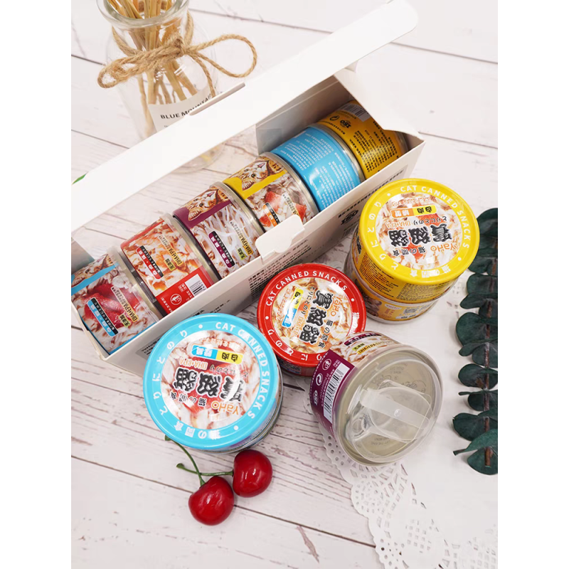 Wet Cat Food Supplier - Manufacturer Wholesale Natural Wet Cat Food Canned Cat Treats Tuna Shrimp