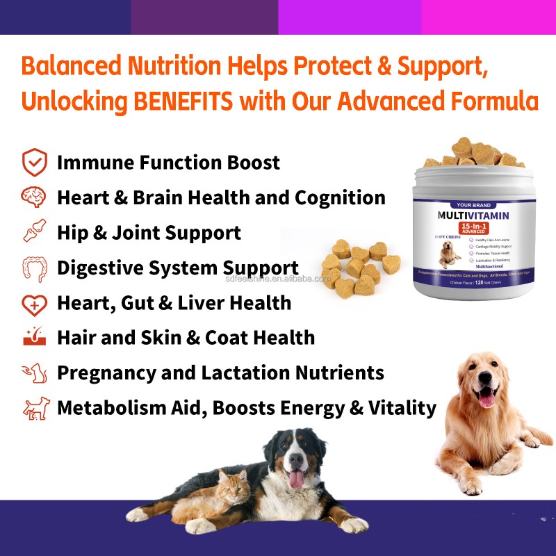 Pet Multivitamin Manufacturer - Custom 11 in 1 Chews