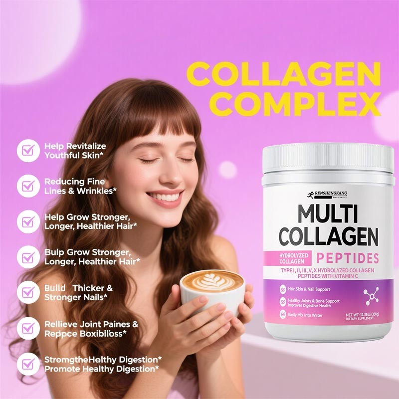 Multi-Collagen Peptides Powder Factory - OEM ODM Vitamin C