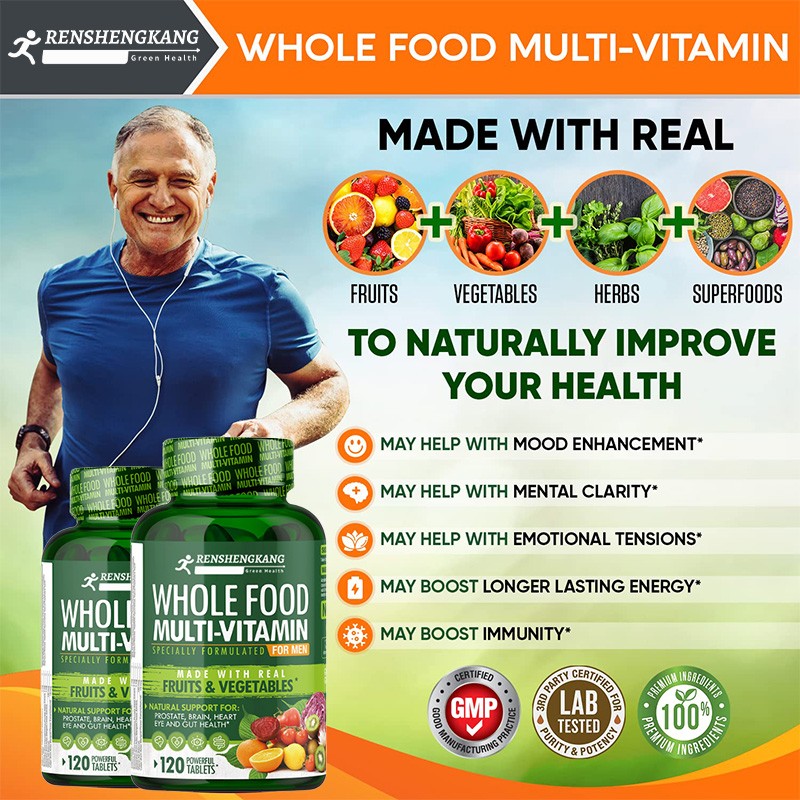 Men's Multivitamin Tablets Manufacturer - OEM Custom Organic Vegan
