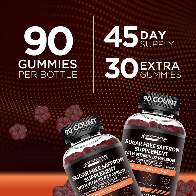 Saffron Gummies Factory - OEM ODM Sugar Free Energy