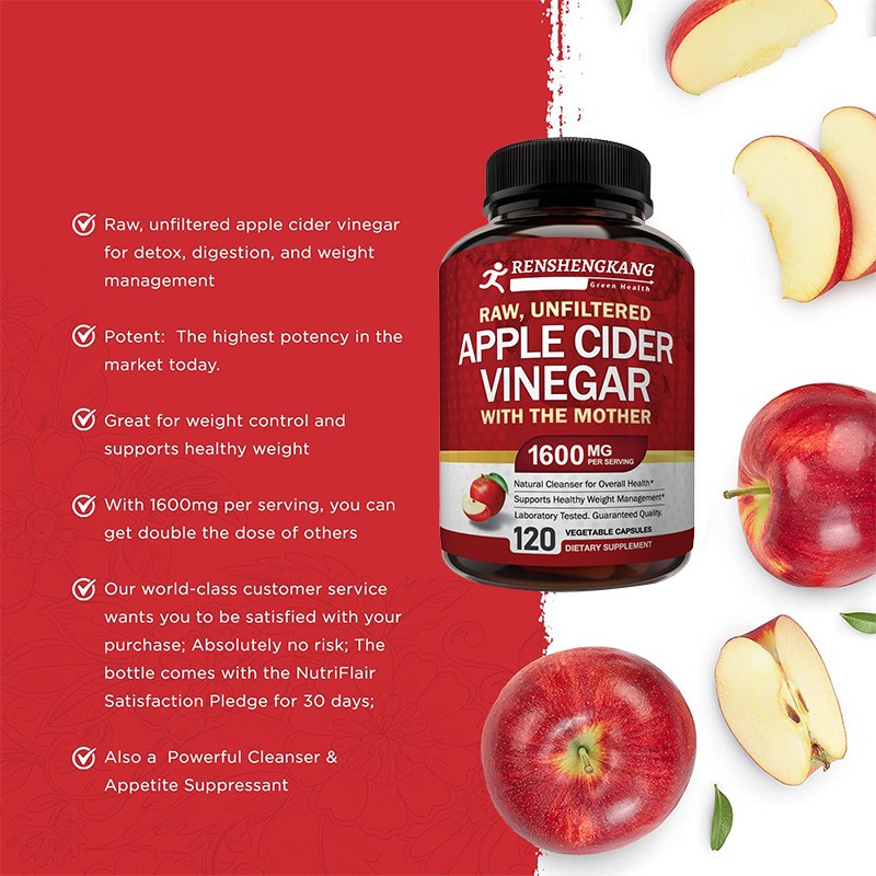 Apple Cider Vinegar Capsules Factory - OEM Custom Vegan ACV Pills