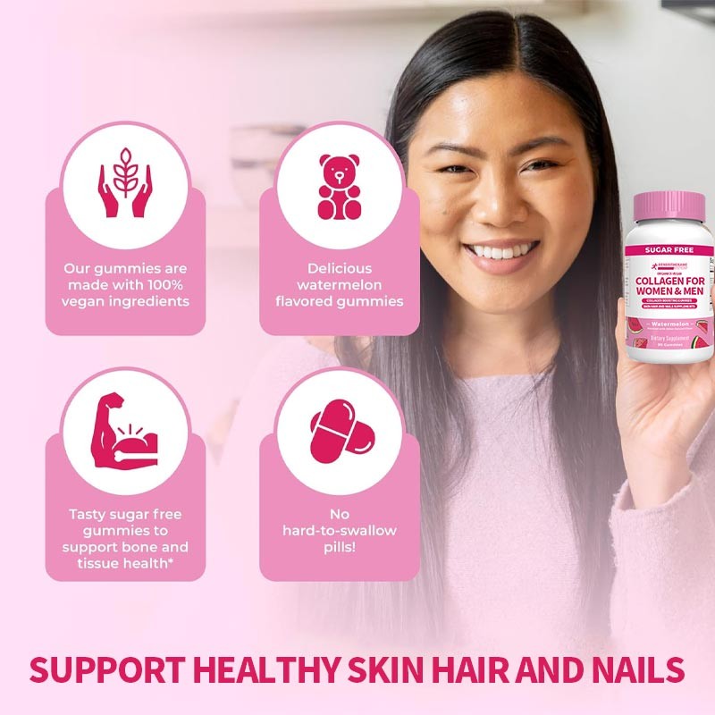 Vegan Collagen Gummies Manufacturer - OEM Custom Skin Hair Nails