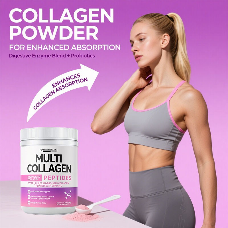 Multi-Collagen Peptides Powder Factory - OEM ODM Vitamin C