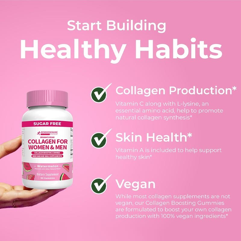 Vegan Collagen Gummies Manufacturer - OEM Custom Skin Hair Nails