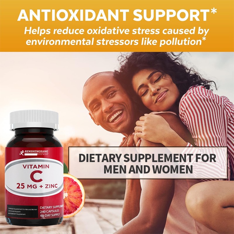 Vitamin C Zinc Capsules Manufacturer - OEM ODM Immune Antioxidant