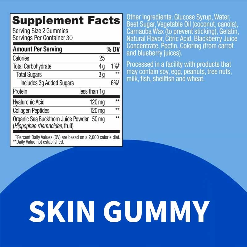 Skin Gummy Manufacturer - OEM Custom Hyaluronic Acid Collagen