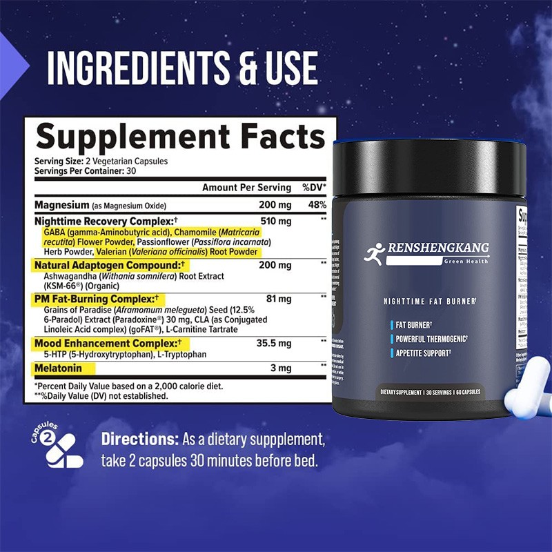 Herbal Slimming Capsules Manufacturer - OEM ODM Night Fat Burner