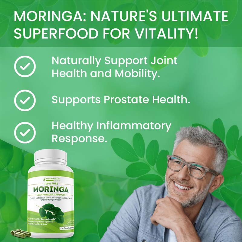 Moringa Powder Capsules Manufacturer - OEM ODM Energy Metabolism