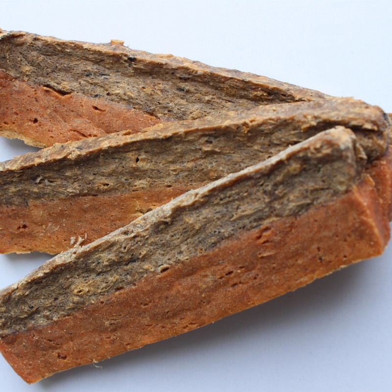 Fish Skin Factory - Wholesale Dry Pet Snacks Chicken Fish Dog Treats Dehydrated Fish Skin Roll Dog Food