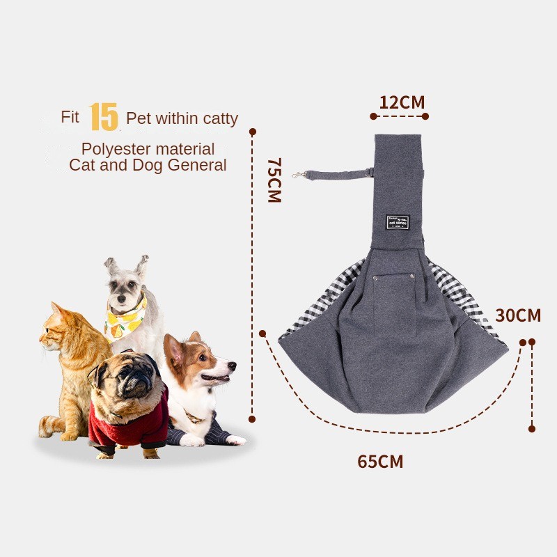 Pet Sling Carrier Factory - Portable Breathable 7.5kg