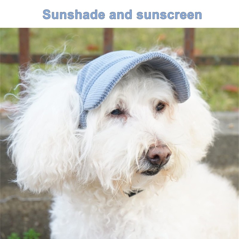 Pet Sun Hat Supplier - Corduroy Ear Hole Adjustable