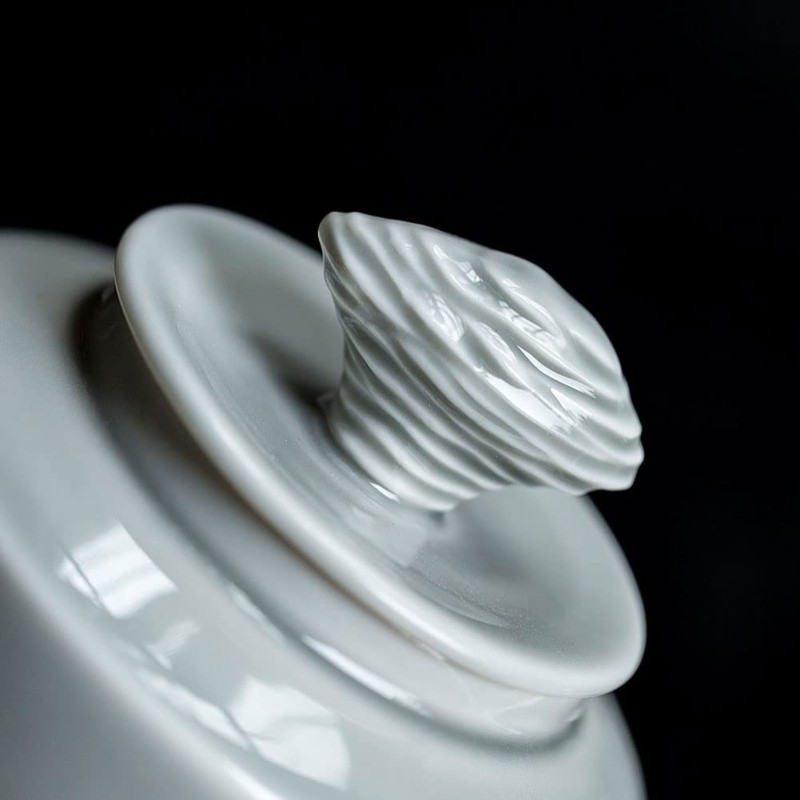 Ceramic Pet Urn Supplier - Ice Gray Waterproof Ash Holder