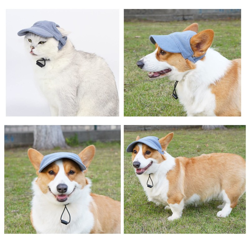 Pet Sun Hat Supplier - Corduroy Ear Hole Adjustable