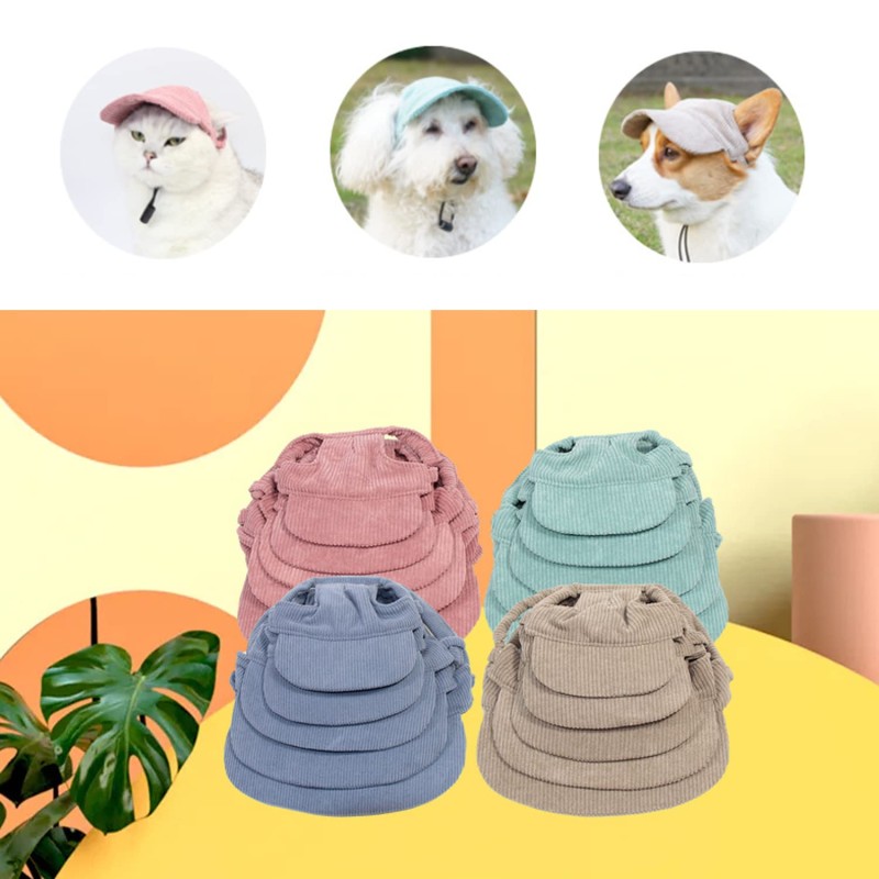 Pet Sun Hat Supplier - Corduroy Ear Hole Adjustable