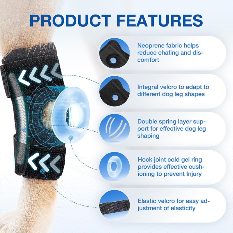 Dog Knee Brace Manufacturer - Adjustable Metal Spring Support