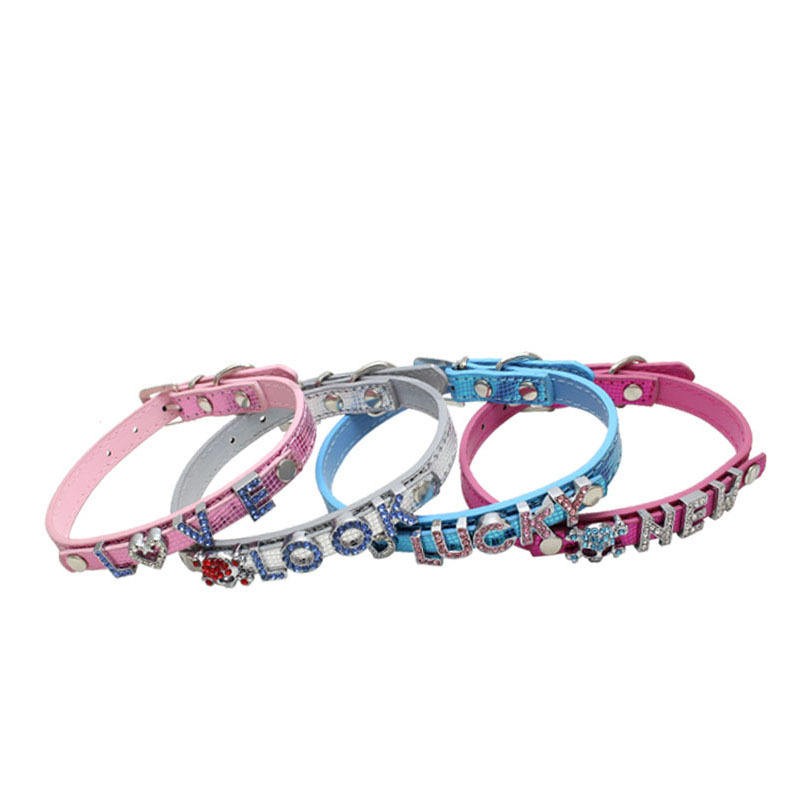 Rhinestone Dog Collar Supplier - Custom PU Leather Adjustable