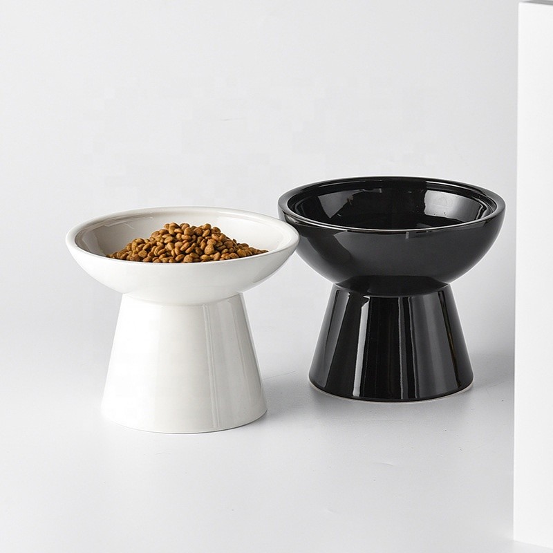 Ceramic Raised Cat Bowls Manufacturer - Slanted Spine Protection