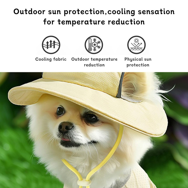 Pet Sun Hat Supplier - Premium UV Protection Adjustable