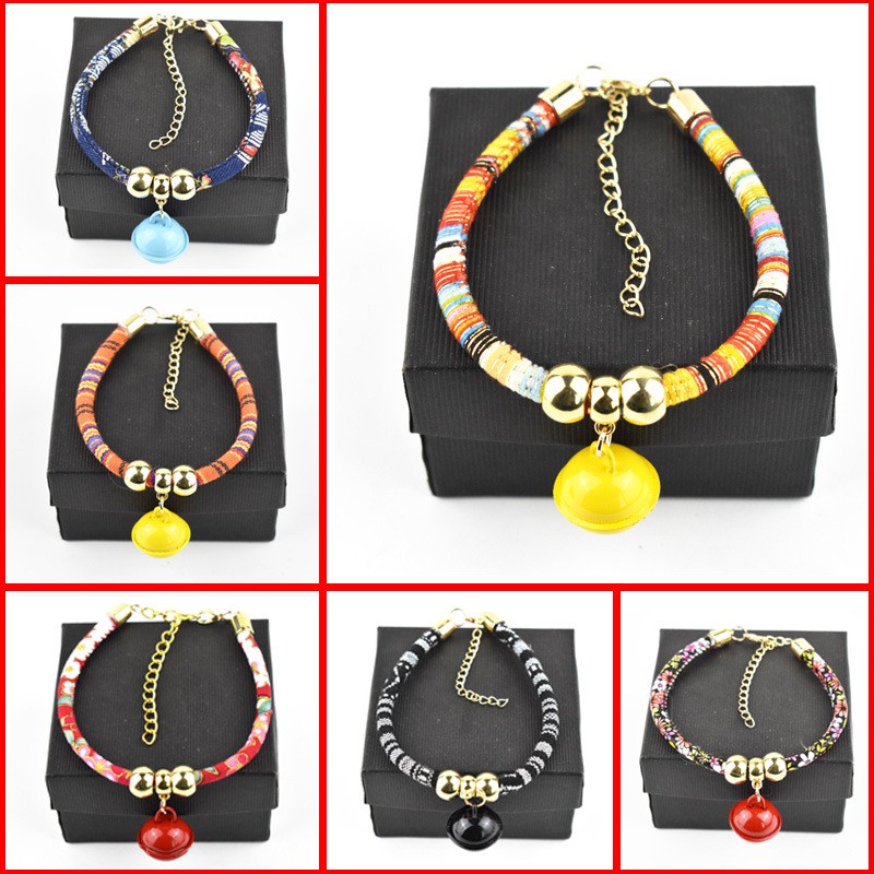 Woven Pet Collar Supplier - Luxury Bell Elegant Adjustable