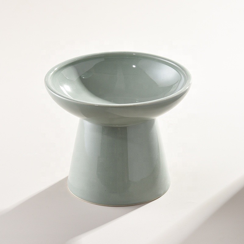 Ceramic Raised Cat Bowls Manufacturer - Slanted Spine Protection