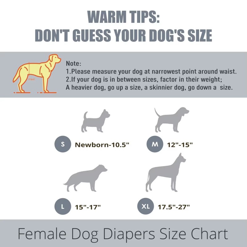 Dog Diapers Supplier - Washable Leakproof Adjustable
