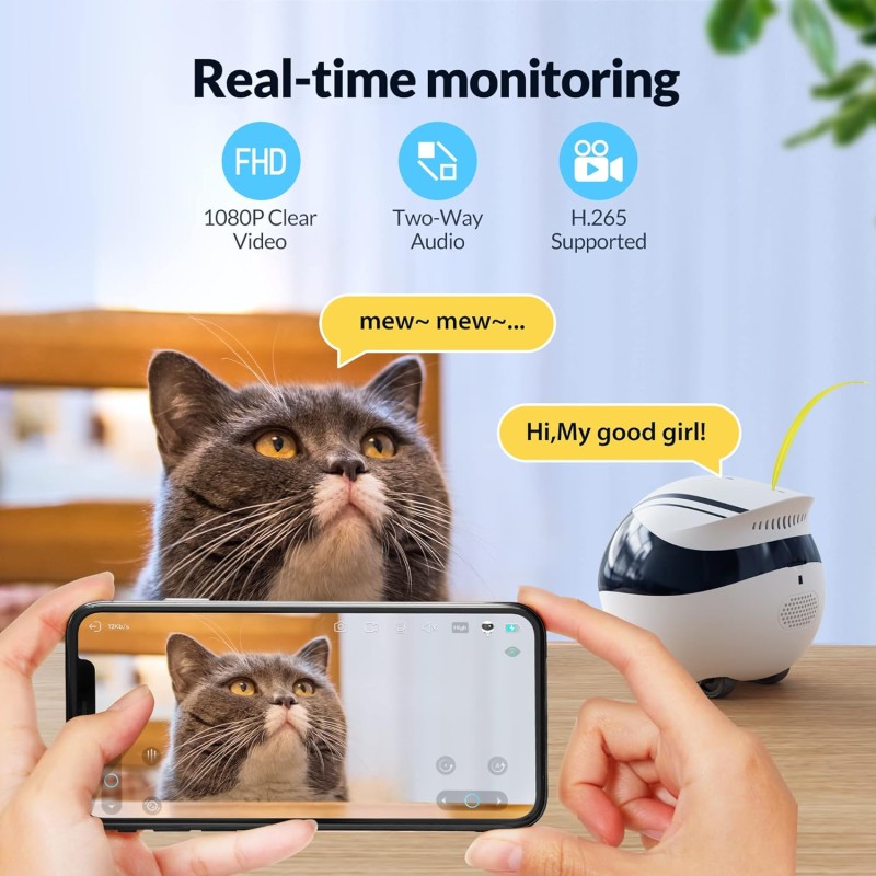 Smart Home Pet Monitor Supplier - App Control Two Way Audio