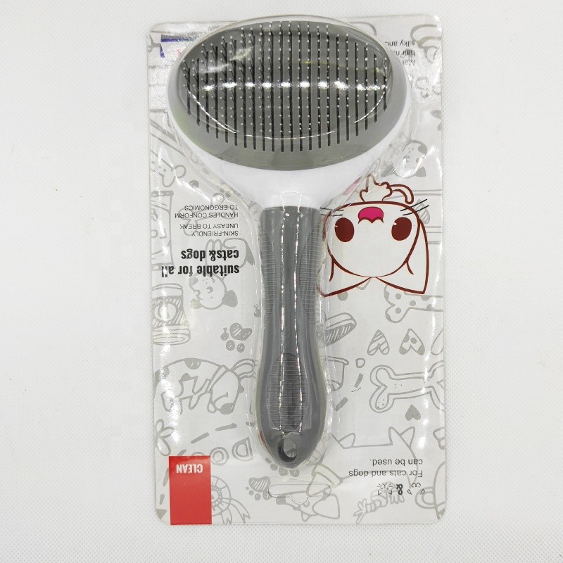 Pet Deshedding Brush Supplier - Skin Friendly Soft Handle