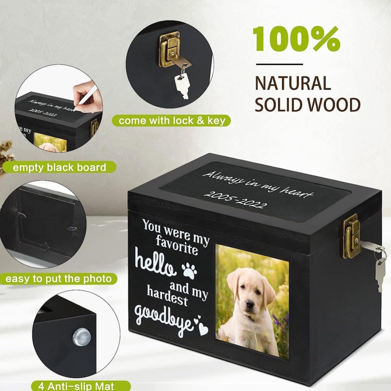 Pet Memorial Urn Supplier - Wholesale Solid Wood Photo
