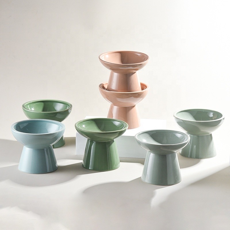Ceramic Raised Cat Bowls Manufacturer - Slanted Spine Protection
