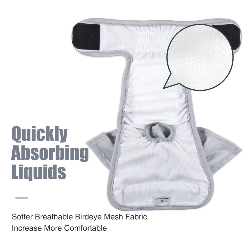 Dog Diapers Supplier - Washable Leakproof Adjustable