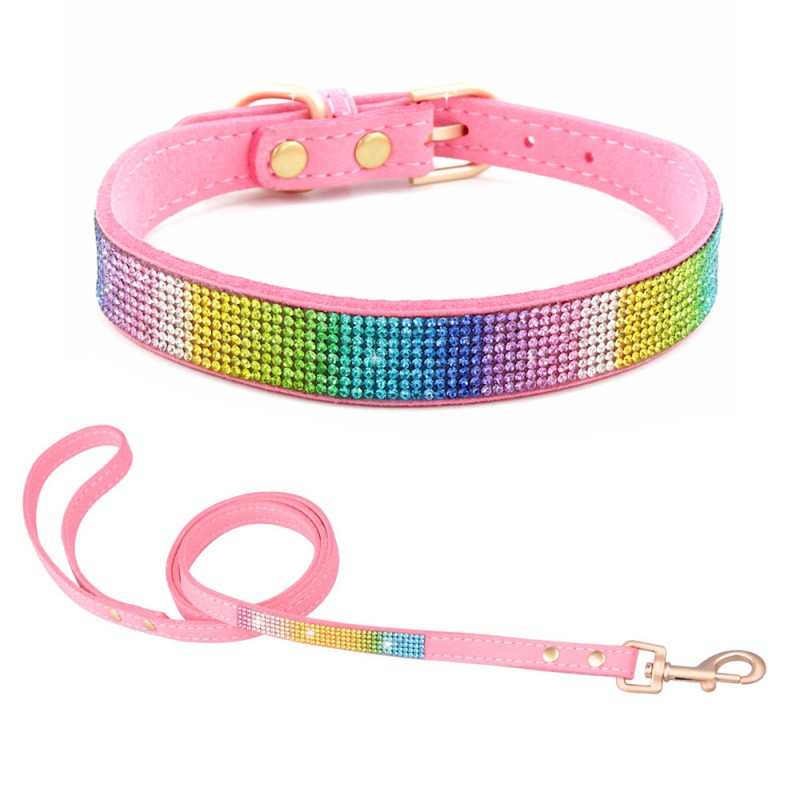 Fashion Pet Collar Manufacturer - Bling Velvet Crystal Decor