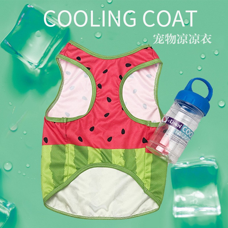 Dog Cooling Coat Manufacturer - Travel Friendly Watermelon Print