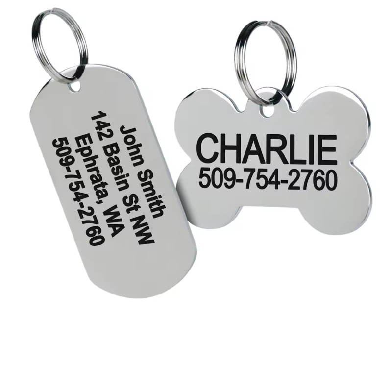 Pet Name Tag Manufacturer - Personalized Stylish Engraved