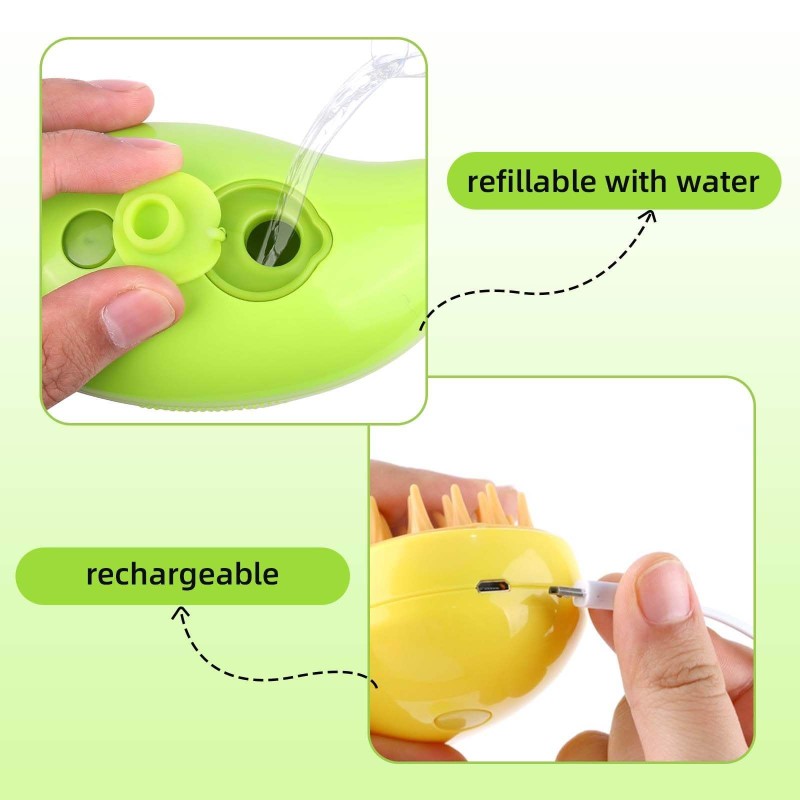 Pet Steamy Brush Manufacturer - 3 in 1 Dry Wet Massage