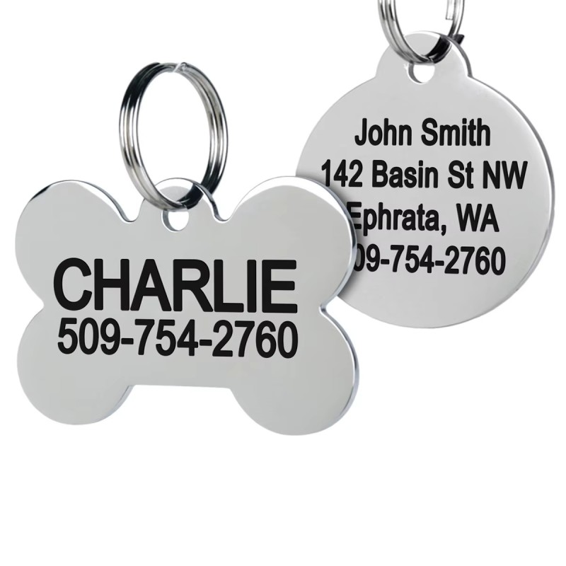 Pet Name Tag Manufacturer - Personalized Stylish Engraved